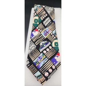 Nicole Miller Vintage All Star MLB 1998‎ Baseball Neck Tie